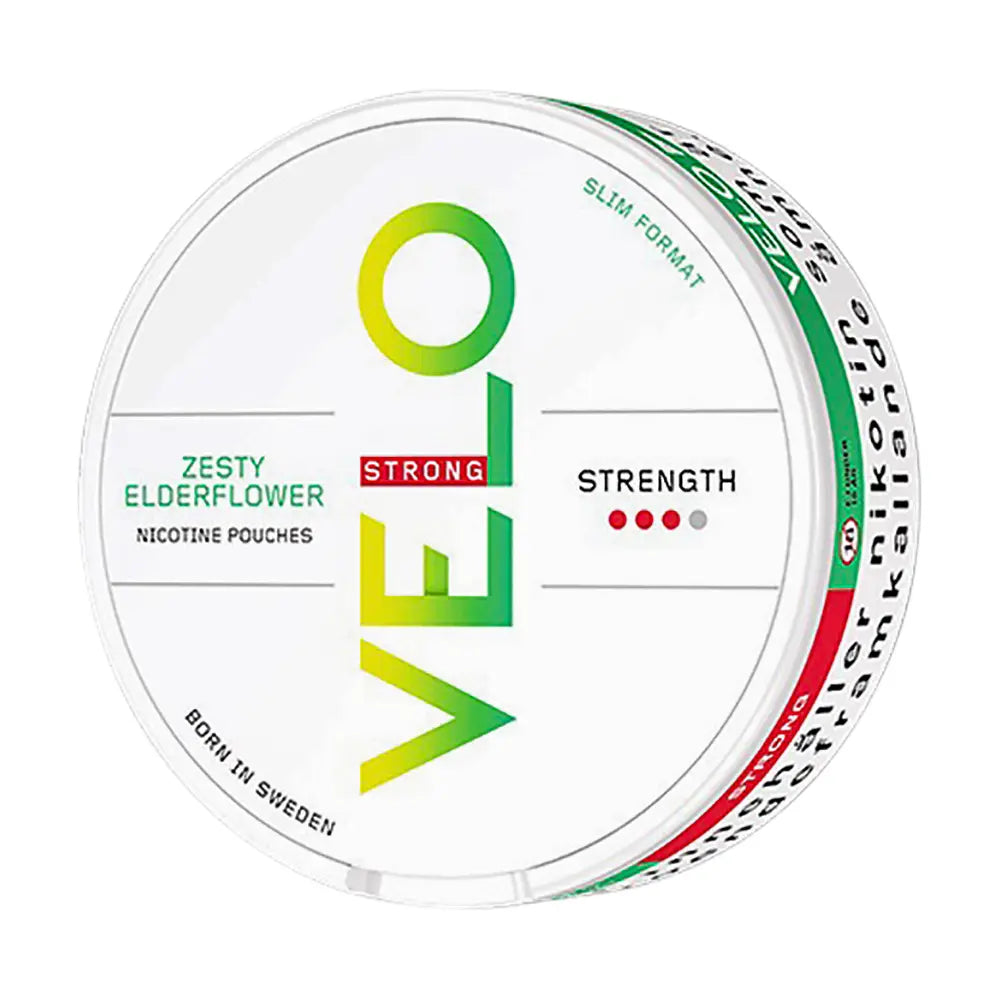 Velo Zesty Elderflower Slim Strong 3/4 10mg