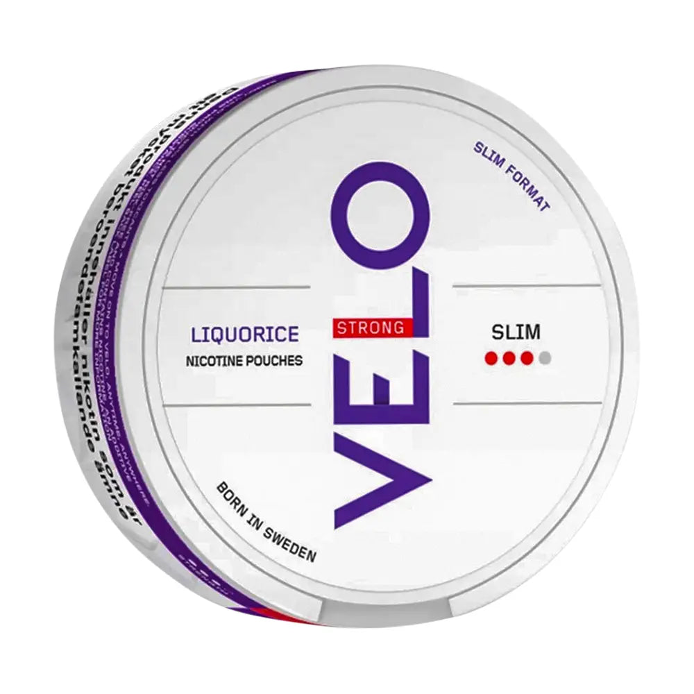 Velo Liquorice Slim Strong 3/4 10mg